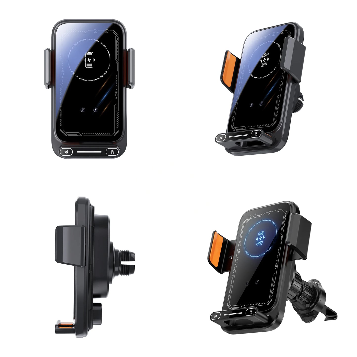 Smart 15W Wireless Car Mount Charger