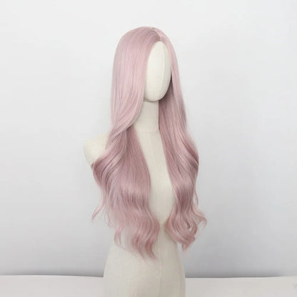JOVIA 26-inch center-parted, curled, large-wave female long hair with high-temperature synthetic fiber cap