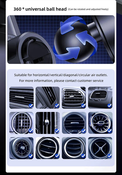 Smart 15W Wireless Car Mount Charger