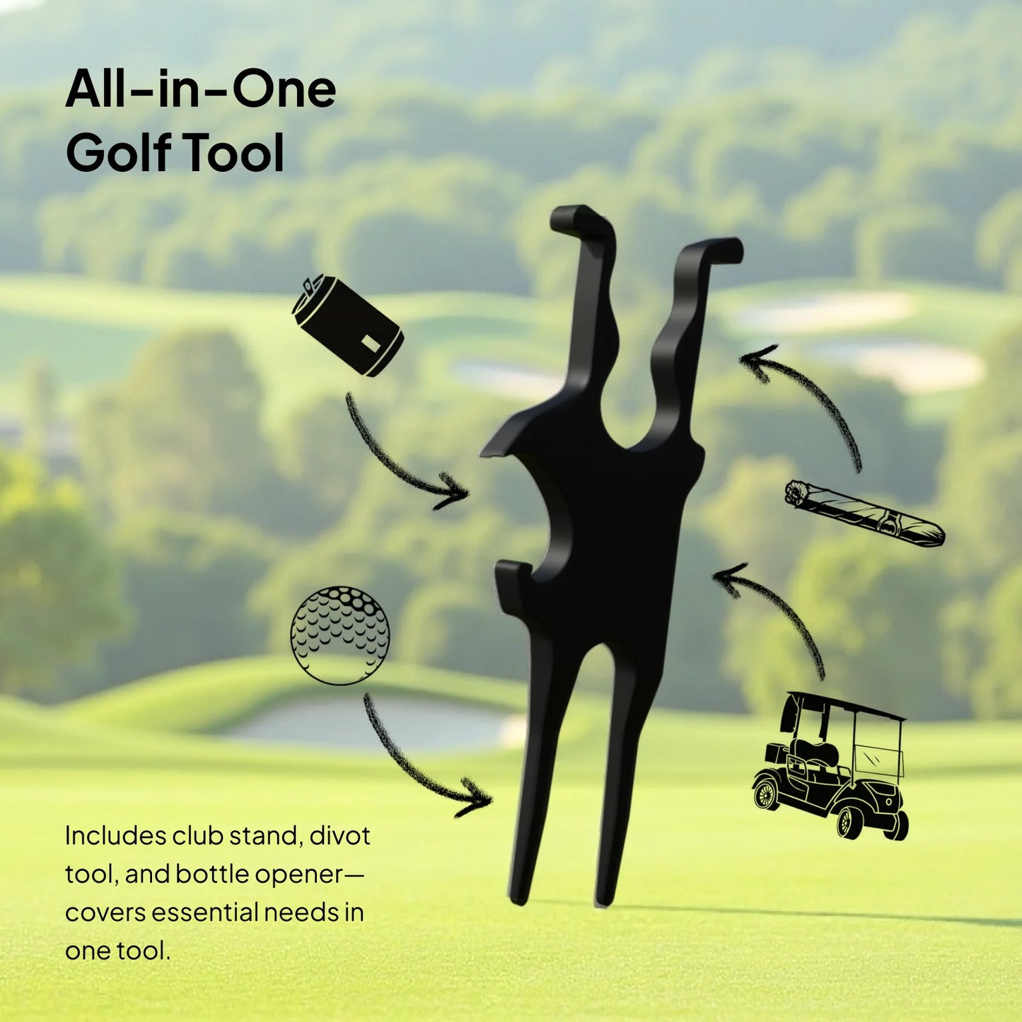 Apex Caddy™ - Premium Golf Cigar Holder