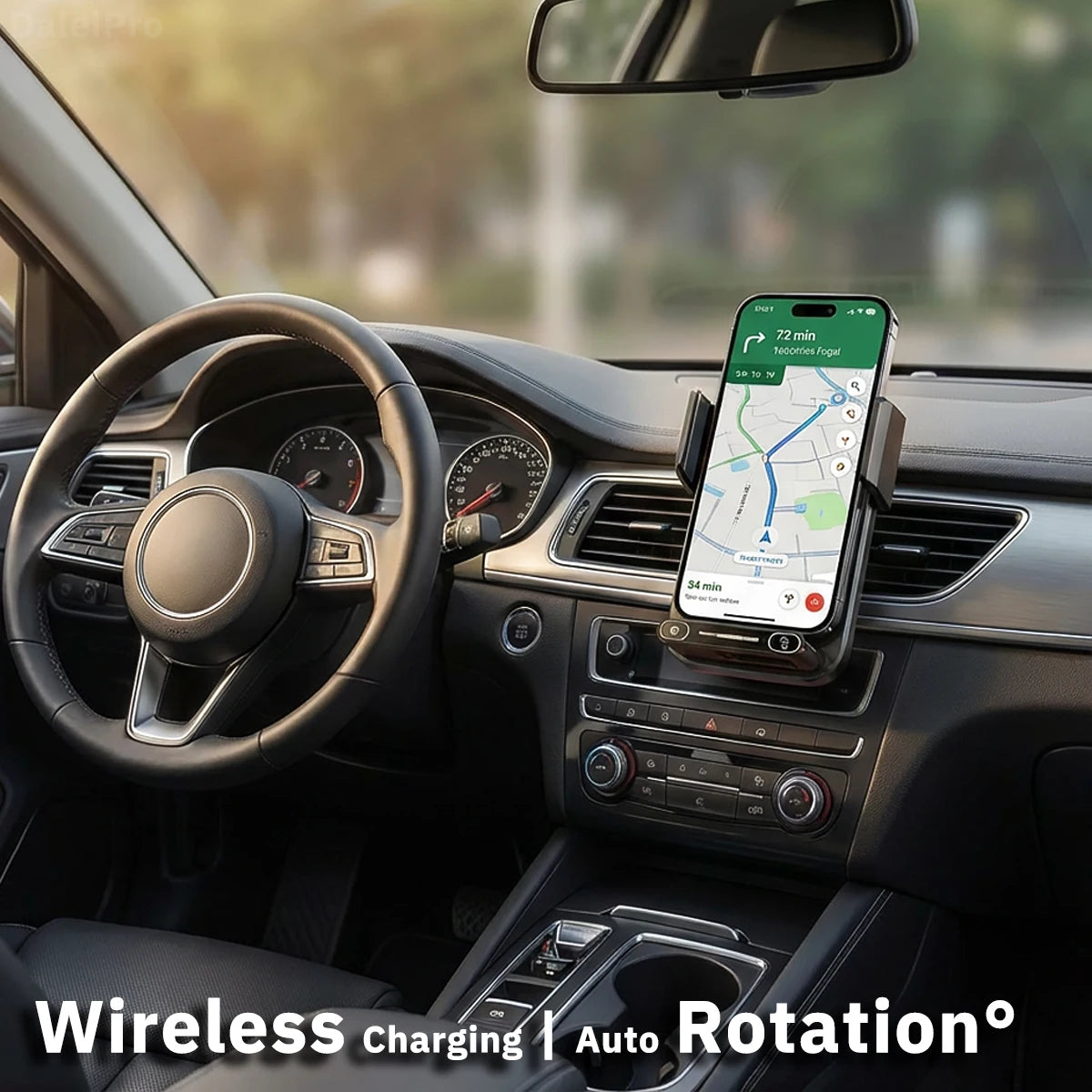 Smart 15W Wireless Car Mount Charger