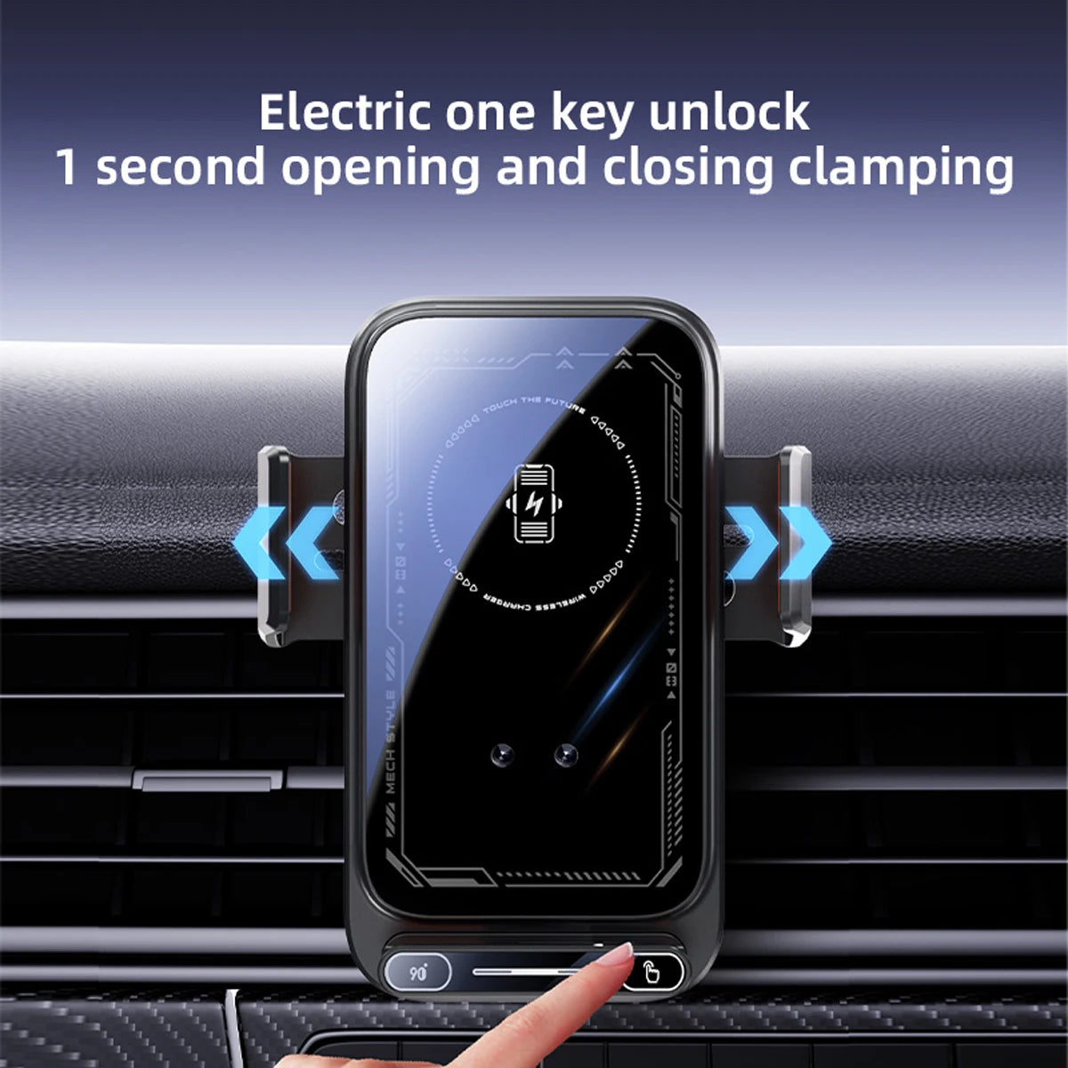 Smart 15W Wireless Car Mount Charger