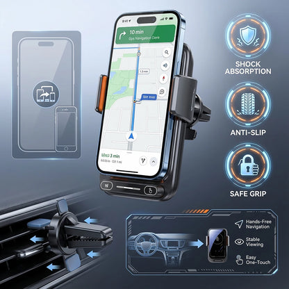 Smart 15W Wireless Car Mount Charger