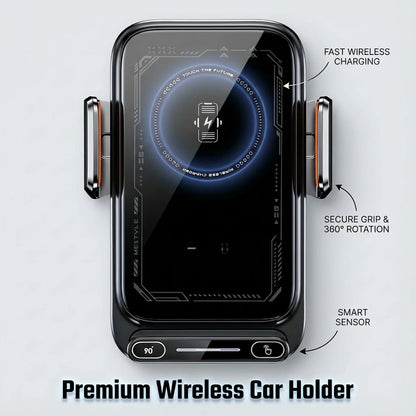 Smart 15W Wireless Car Mount Charger